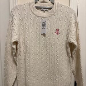 NWT Ivory Ballet Sweater